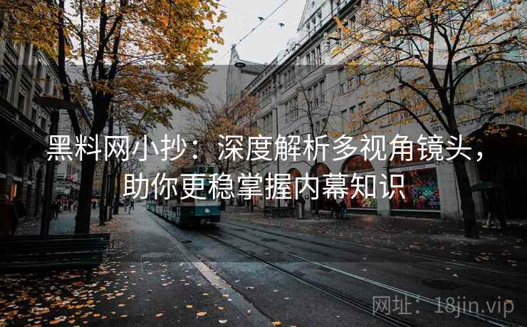 黑料网小抄：深度解析多视角镜头，助你更稳掌握内幕知识